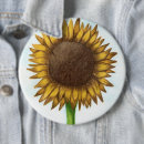 Recherche de dessin botanique badges Tournesol