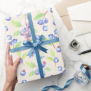 Recherche de myrtille papier cadeau Aquarelle
