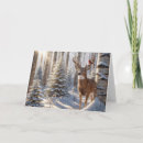Recherche de forêt de bouleau vœux cartes Hiver