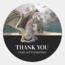 Recherche de château médiéval autocollants Dragon