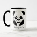 Recherche de panda kawaii tasses Noir