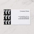 Recherche de empreinte du pied cartes visite Copies de pied