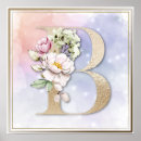 Recherche de lettre florale posters Moderne