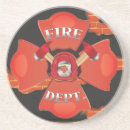 Recherche de verre pompier de dessous de dessous de verres Services d'urgence