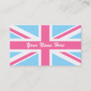 Recherche de drapeau britannique cartes visite Patriotique
