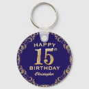 Recherche de 15 ans porteclés Joyeux anniversaire