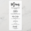 Recherche de chic mariage menus Simple