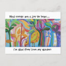 Recherche de oiseau chanteur cartes postales Jardin