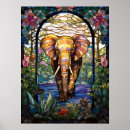 Recherche de éléphants colorés posters Jungle