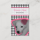 Recherche de familiers cartes visite Toilettage d'animal familier