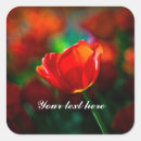 Recherche de tulipe rouge autocollants Jardin