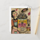 Recherche de femme merveilleuse cartes postales Vintage