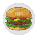 Recherche de hamburger planches à découper Nourriture