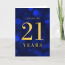 Recherche de 21 ans anniversaire cartes Élégant