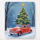 Recherche de peinture noël tapis souris Vintage