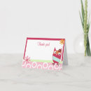 Recherche de owl remerciements cartes Pink
