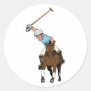 Recherche de joueur de polo autocollants Chevaux