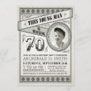 Recherche de anniversaire masculin drôle cartes invitations Vintage