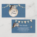 Recherche de hibou vintage invitations Bleu