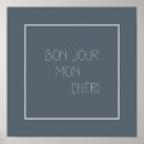 Recherche de bonjour art Impression typographique