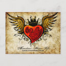 Recherche de tatouage vintage cartes postales Coeur