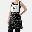 Recherche de anniversaire 50 tabliers Noir