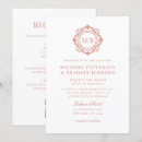 Recherche de monogramme rose invitations Luxe