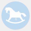 Recherche de cheval de basculage autocollants Bleu