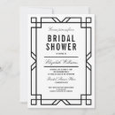 Recherche de art bridal shower invitations Noir et blanc