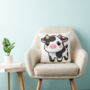 Recherche de vache kawaii coussins Mignon