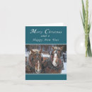 Recherche de de cheval trait vœux cartes Vacances