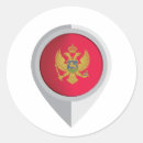 Recherche de monténégro autocollants Drapeau du monténégro