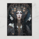 Recherche de reine noire cartes postales Déesse