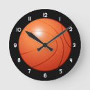 Recherche de boule de basket ball horloges Orange
