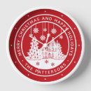 Recherche de joyeux noël horloges Hiver