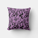 Recherche de notes musicales coussins Moderne