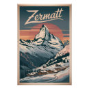Recherche de zermatt posters Vintage