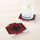 Recherche de acrylique dessous de verres Rouge