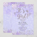 Recherche de purple baby shower invitations Filles