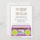 Recherche de boombox invitations Vintage