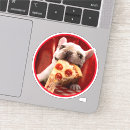 Recherche de humour pizza autocollants Dog