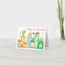 Recherche de paysage urbain vœux cartes Coloré