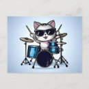 Recherche de le batteur cartes postales Ensemble de tambours