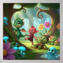 Recherche de monstres mignons posters Imaginaire