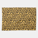 Recherche de motif léopard cuisine linges Brun