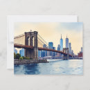 Recherche de pont de brooklyn york cartes postales Vintage