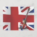 Recherche de guitare électrique cartes postales Rétro