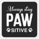 Recherche de paw petits carrés autocollants Drôle