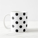 Recherche de à petits pois blanc sur le noir tasses Motif