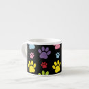 Recherche de empreintes de pattes colorés tasses Motif paw